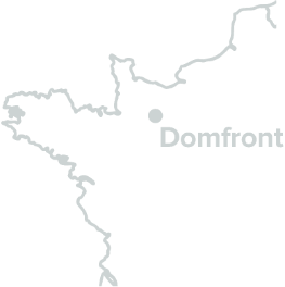 Domfront est situé dans le sud-ouest de la Normandie.