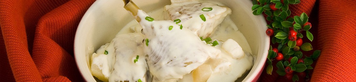 Fricassée de pintade fermière au Poiré Domfront AOP