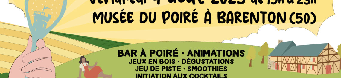 Couverture Domfront en bouteille 4 août 2023 au musée du poiré à Barenton (50)